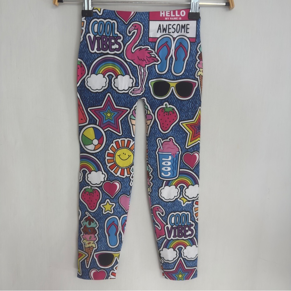 MALIBU SUGAR Girls Vibrant Cool Leggings NWOT